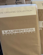 New Ralph Lauren Spa Organic 2 King Pillowcases Ochre Gold - $29.70