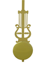 New Fancy Lyre Pendulum Attachment with Rod and Bob! - For Battery Clock... - $8.95