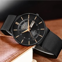 LIGE 2024 Luxury Men&#39;s Watch Waterproof Ultra Thin Steel Strap Quartz - £21.39 GBP