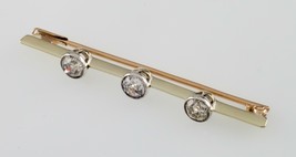 Magnifique Or Vieux Miner&#39;s Coupe Broche Diamant Carats = 0.75 CT - $17,376.28 MXN