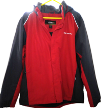 Core 365 By North End Subaru Mens Jacket Red Gray XL Hoodie Full Zip Poc... - $45.02