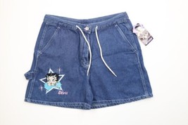 Deadstock Vintage Y2K Betty Boop Womens 9 / 10 Spell Out Diva Denim Jean Shorts - £94.92 GBP