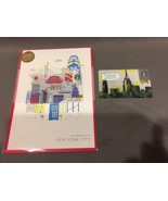 2 x Starbucks 2016 New York City NYC Skyline &amp; Holiday Gift Card Limited... - £8.17 GBP