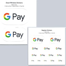  Official Google Pay Register &amp; Door Stickers Logo G Tap To Pay  - £3.05 GBP