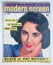 VTG Modern Screen Magazine December 1956 Vol 50 No. 12 Elizabeth Taylor No Label - £11.14 GBP