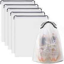 Clear Shoe Bags for Travel 5 PCS, 15.7&quot; x 11.8&quot; Drawstring Travel Shoe Bags - $11.88