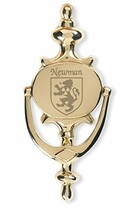 Newman Irish Coat of Arms Brass Door Knocker - $31.35