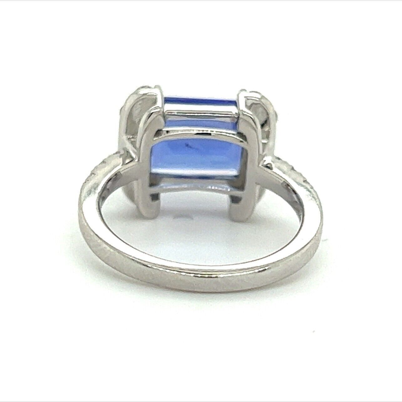 Natural Tanzanite Diamond Ring 6.5 14k W Gold 3.89 TCW Certified $4,790 217841 Item image 9