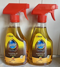 (2) Pledge Revive It Restoring Oil Spray 16 oz Orange Unsealed Wood SC J... - $49.95