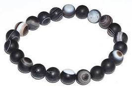 8mm Agate, Banded bracelet - $23.50