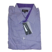 Galaxy By Harvic Mens Long Sleeve Dress Shirt MLS-195 Purple SLIM FIT Size M - £10.79 GBP