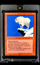 1995 MtG Magic The Gathering Ice Age Mountain Goat Vintage Red Card WOTC - $1.59