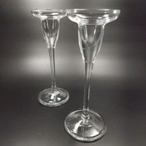 Lenox Sussex Candlesticks 6.5in Set of 2 Crystal Holders - £63.94 GBP