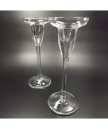 Lenox Sussex Candlesticks 6.5in Set of 2 Crystal Holders - £63.21 GBP