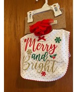 Baby Essentials Girl&#39;s Christmas Headband &amp; Bib 0-6 Month  *New With Tag... - $13.70 CAD