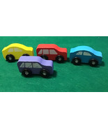 Melissa &amp; Doug Wooden Cars Lot of 4 Vehicles - $122.35 MXN