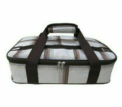 Bee &amp; Willow Home ~ Plaid Design ~ Insulated Tote ~ Holds Up to 4 Qt. Dish - £17.68 GBP