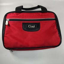 Vintage HTF Ciao! (RED) Luggage Carry On, Toiletry Bag Accessories, Cosm... - $21.78