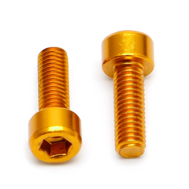 2Pcs Bike Water Bottle Cage Bolts M5*15MM Aluminium Alloy Hex Tapping Screws - £58.69 GBP
