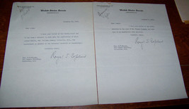 1932 Lot Royal Copeland Senator Letter Judge Rippey Rochester Signature Democrat - £7.38 GBP