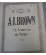 A.L. Brown Ten Souvenirs du Voyage. Op. 21. Edition Wood, Ten Sketches f... - €43,07 EUR