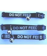 BULK DEAL 3X DO NOT FEED REFLECTIVE  ANCOL SAFETY CAT COLLARS BLACK - $561.60 MXN