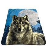 James Meger Wolf Fleece Throw Blanket Northwest Company Southwest Style ... - £32.88 GBP