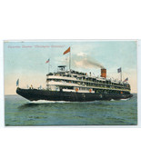 Steamer Christopher Columbus Whaleback Chicago Milwaukee 1910c postcard - £4.53 GBP