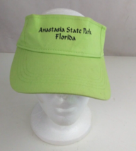 Anastasia State Park Florida Unisex Lime Green Adjustable Visor Cap Hat - $9.69