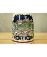 Original King Souvenir Beer Stein Mug Salzburg Germany 402 Color City Sc... - £19.17 GBP