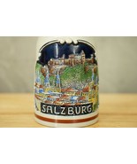 Original King Souvenir Beer Stein Mug Salzburg Germany 402 Color City Sc... - £18.36 GBP