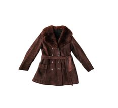 Vintage 70s Disco Era Ed Millstein jacket Suede Jacket Faux Fur Collar S... - $94.05