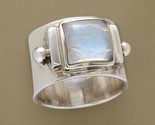  silver color glacier ring new white cz stone wide rings for men women punk gothic thumb155 crop