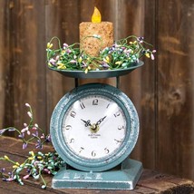 New small Scale Clock in Duck Blue metal image 2