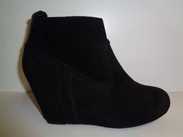 Dolce Vita Sze 9.5 PHILLIPA Black Suede Wedge Heels Ankle Boots New Womens Shoes - £69.69 GBP