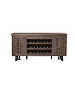 Clara Sideboard with Wine Holder, Natural/Black - $17,763.26 MXN