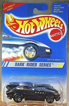 1995 Vintage Hot Wheels #297 Dark Rider Series 1/4 SPLITTIN&#39; IMAGE II Black w7Sp - $8.00