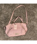 New Pink Juicy Couture Purse Satchel Bag Handbag Deboss Taffy Cool Colla... - $603.17 MXN