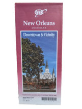Vintage 1998 AAA New Orleans Louisiana Downtown and Vicinity Street Map - $18.26 CAD