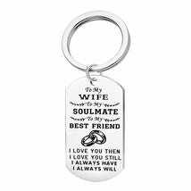 Men Friend Women Keyring Gifts Sister Brother Family Love Dad Mom Daughter Son S - £7.67 GBP+