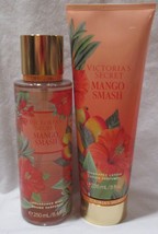 Victoria&#39;s Secret Fragrance Mist &amp; Lotion Set Lot of 2 MANGO SMASH nectarine - £28.14 GBP
