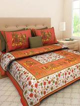 Traditional Jaipur Cotton Printed Bedspread, Sanganeri Jaipuri Bedcover ... - £25.95 GBP
