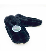 Snoozies Women&#39;s Ok to Be Square Black Slippers Medium 7/8 - £10.22 GBP