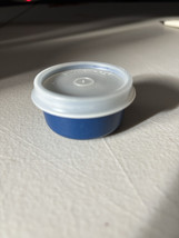 Tupperware 1oz Smidget Blue 1463-11 with Sheer Clear Lid 201 Pill Holder - $4.99