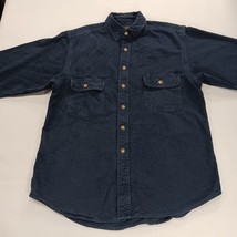 Moose Creek RN#116636 Men's M Faded Blue Cotton Heavyweight Long Sleeve Shirt image 15