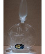 Waterstone Lead Crystal Etched Perfume Reuseable Bottle w/Stopper - $16.99