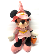 Disney Vintage Sega Minnie Mouse Halloween Pink Witch 16&quot; Plush - €21,18 EUR