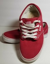 Red Vans—Red Pre-Owned Women’s Size 7, Men’s 5.5 - £17.45 GBP