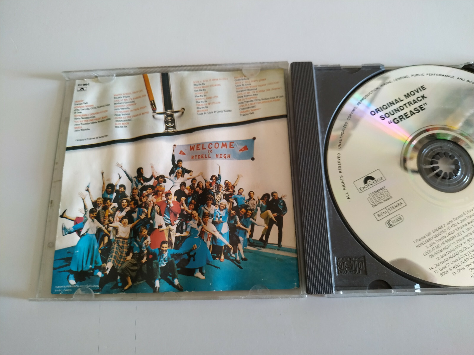 Grease Bande Originale John Travolta Olivia Newton-John CD 1991 Am Item image 5