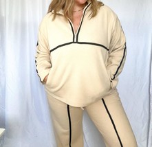 Le Lis Katy Long Sleeve Fleece Zip Up Size S - $33.66